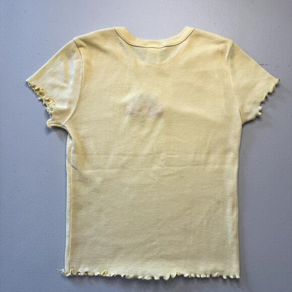 NWOT Rue21 Yellow Cute Love Baby Tee Size Small - Picture 2 of 3